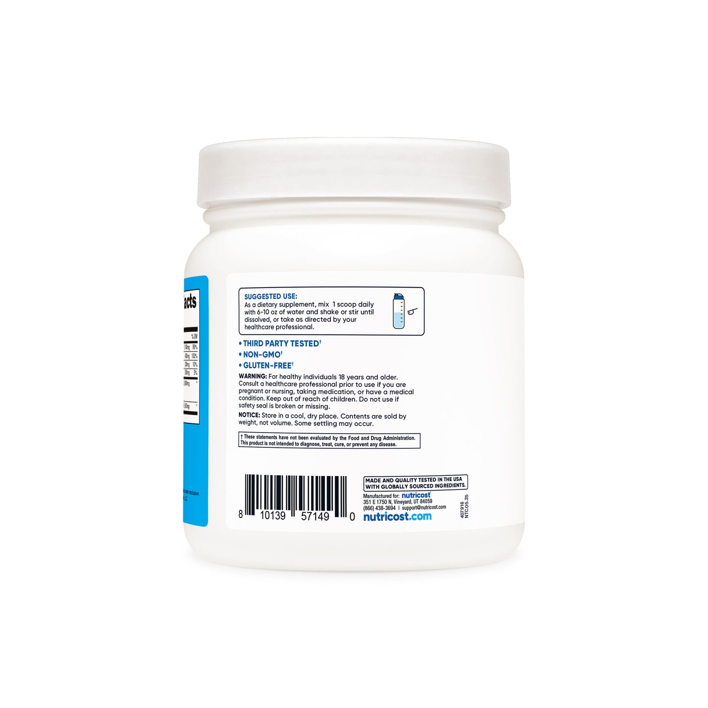 Nutricost Ketone BHB Salt 4-in-1 Powder