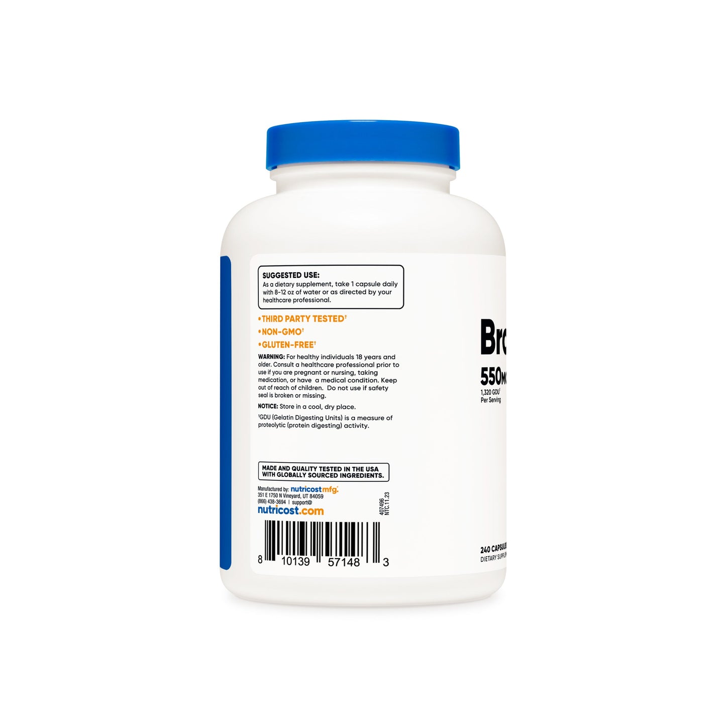 브로멜라인 500mg 120캡슐
