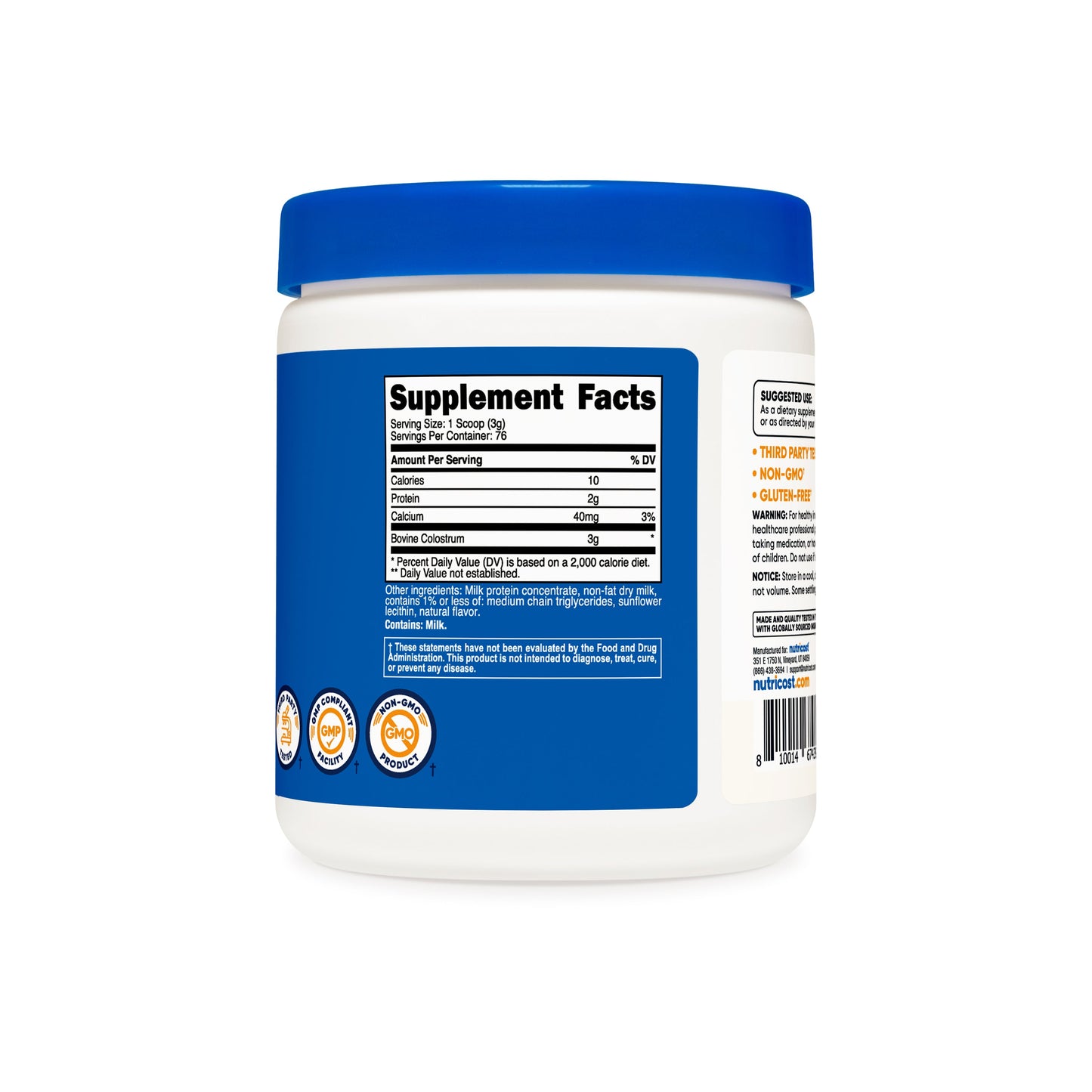 Nutricost Colostrum 30% Powder