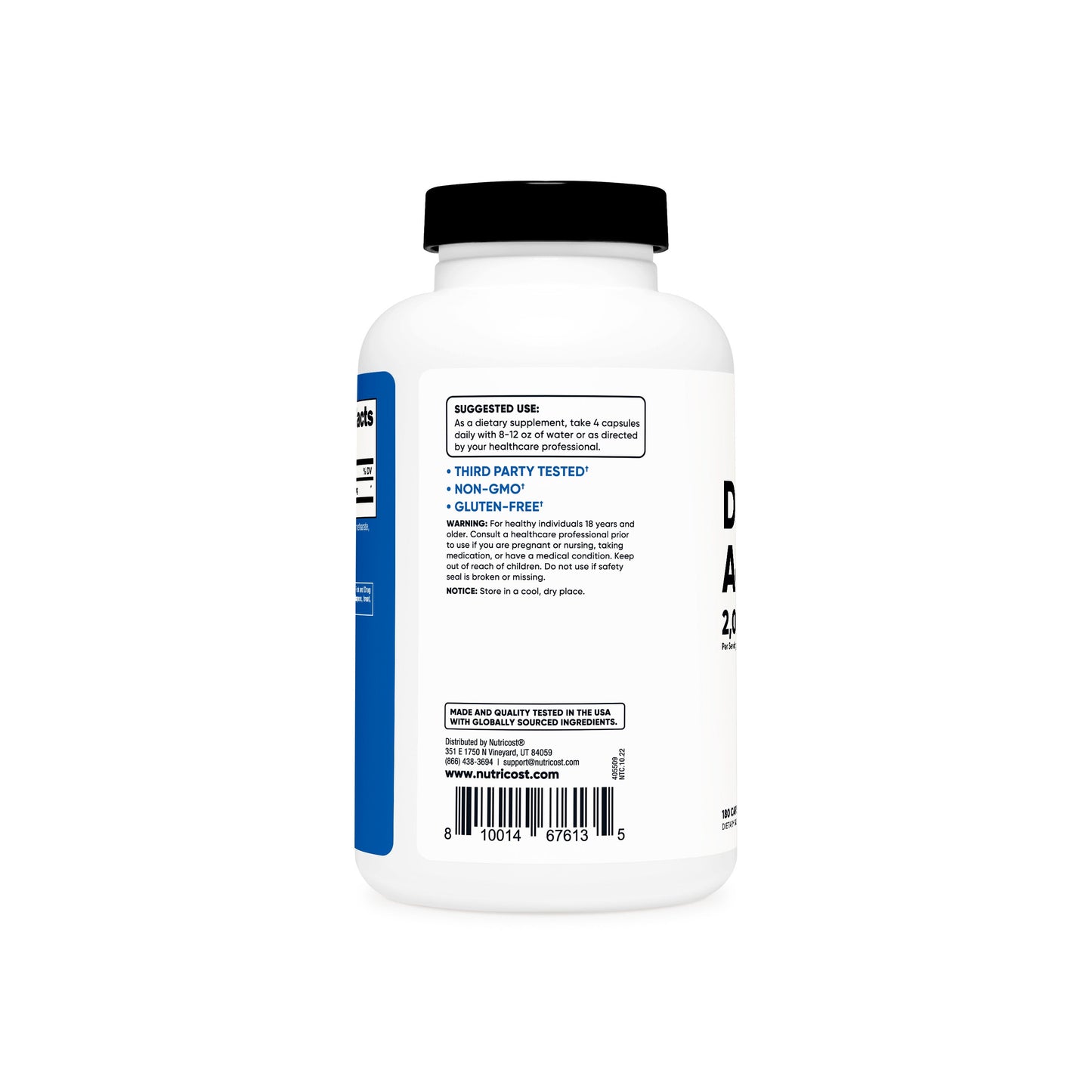 Nutricost D-Aspartic Acid Capsules