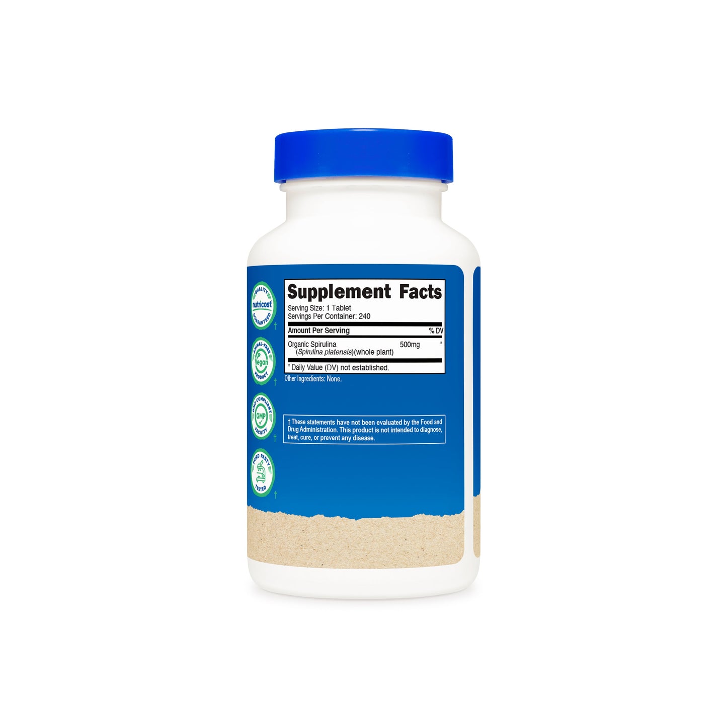 오가닉 스피루리나 500mg 240태블릿