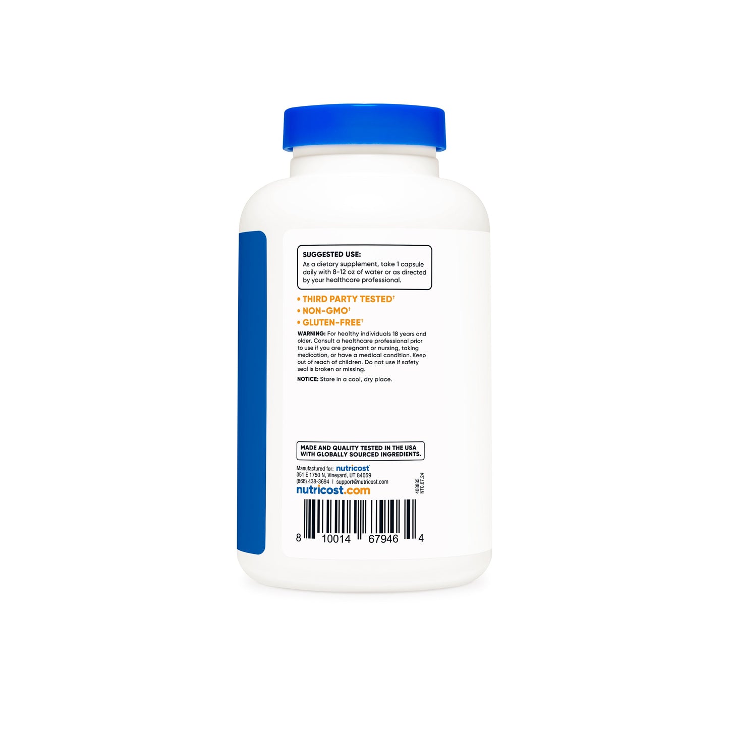 Nutricost Vitamin B5 Pantothenic Acid Capsules