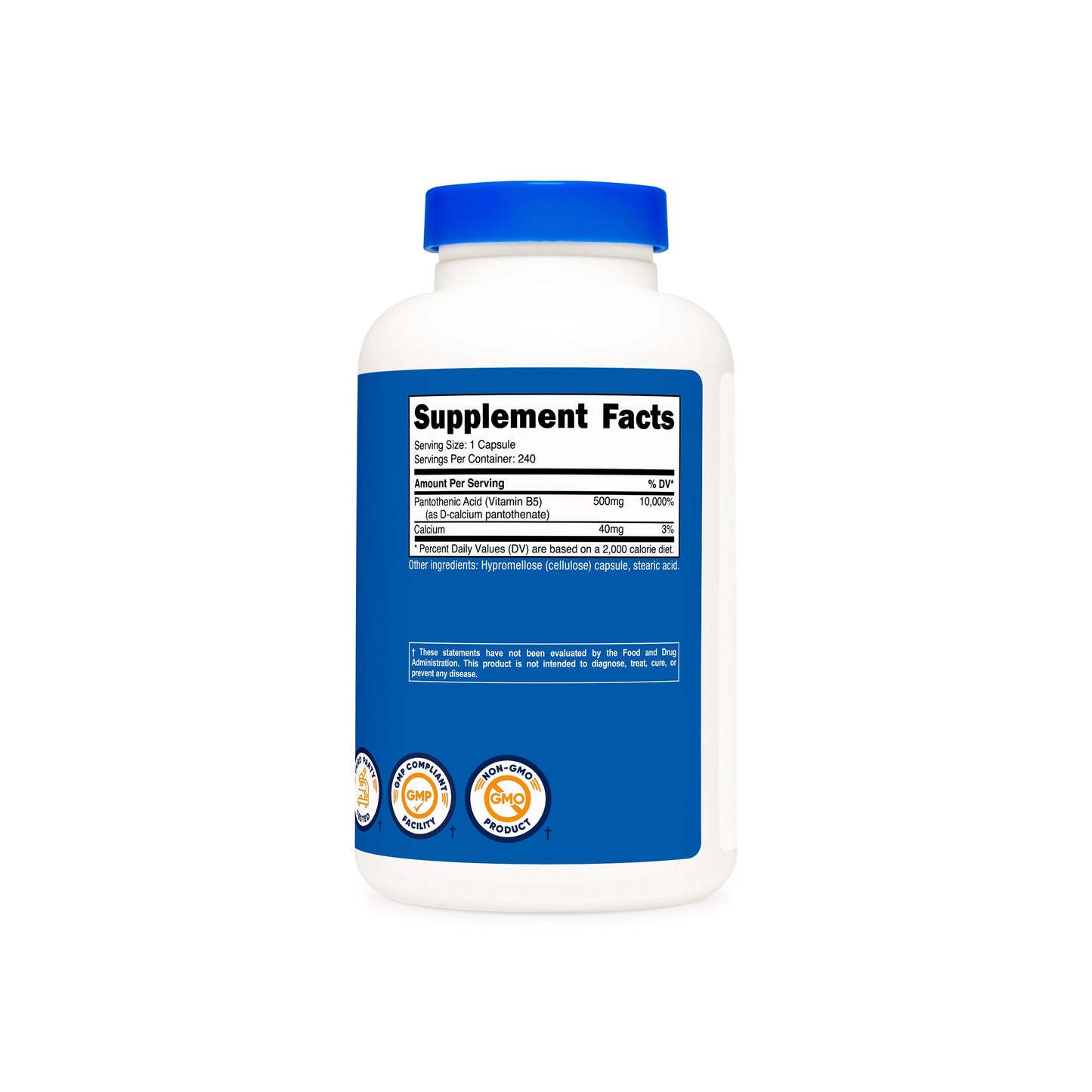 Nutricost Vitamin B5 Pantothenic Acid Capsules