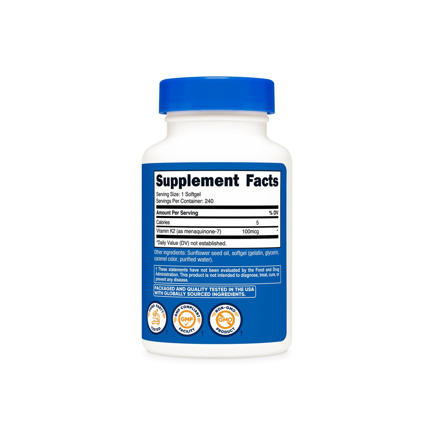 Nutricost Vitamin K2 MK-7 Softgels