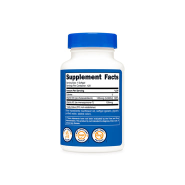 비타민 K2 100mcg + 비타민 D3 5000IU 120소프트젤