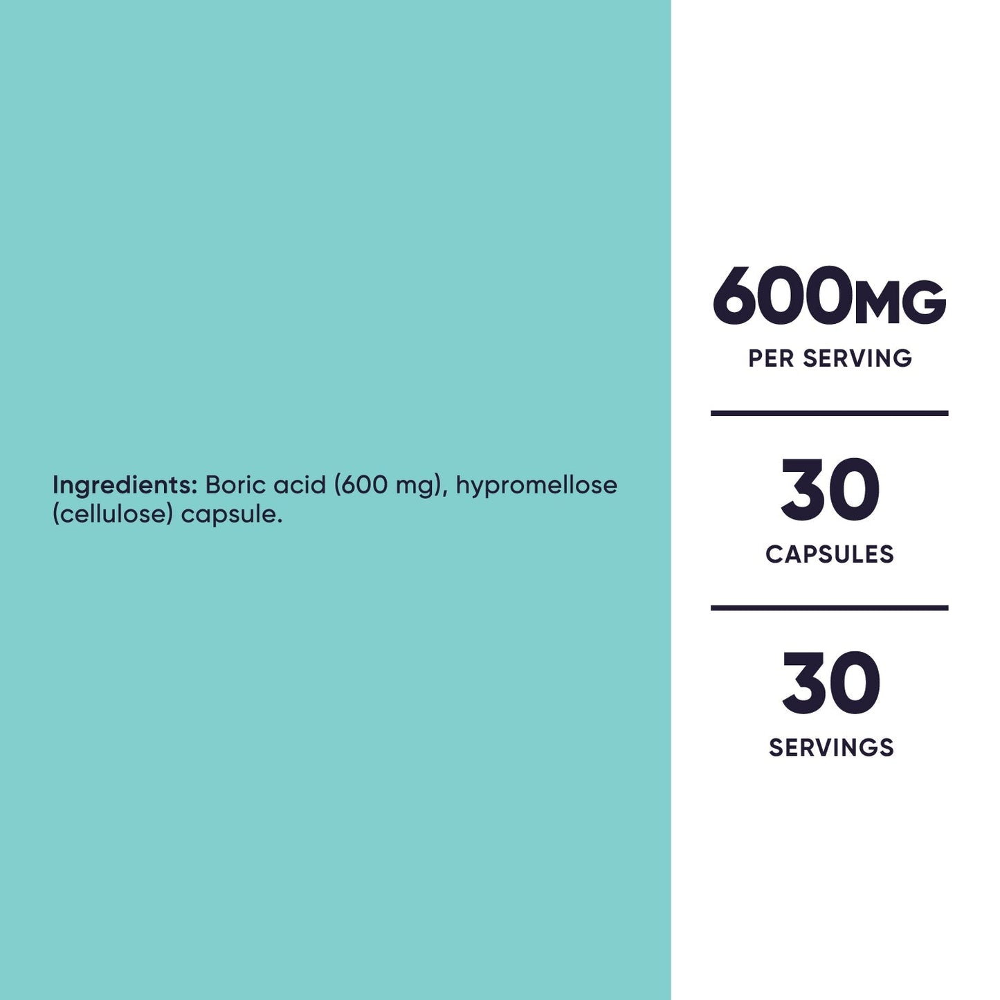 Nutricost Boric Acid Capsules - Nutricost