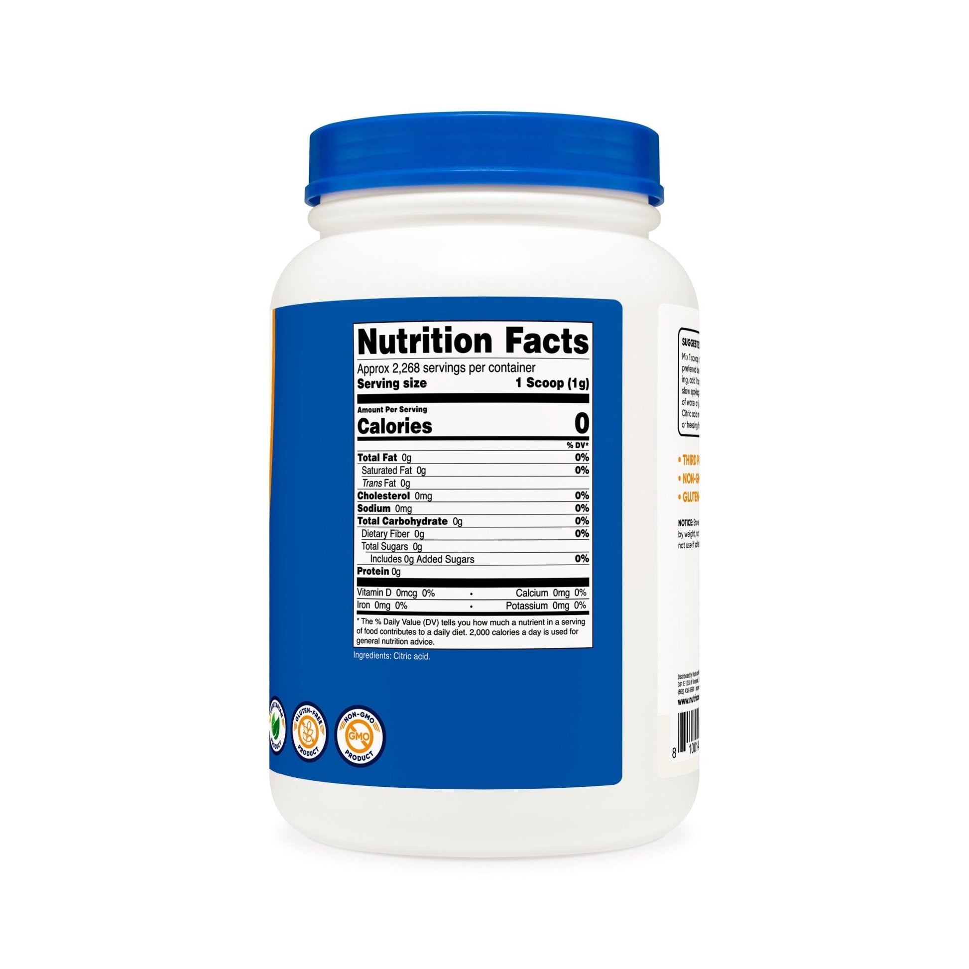 Nutricost Citric Acid Powder - Nutricost