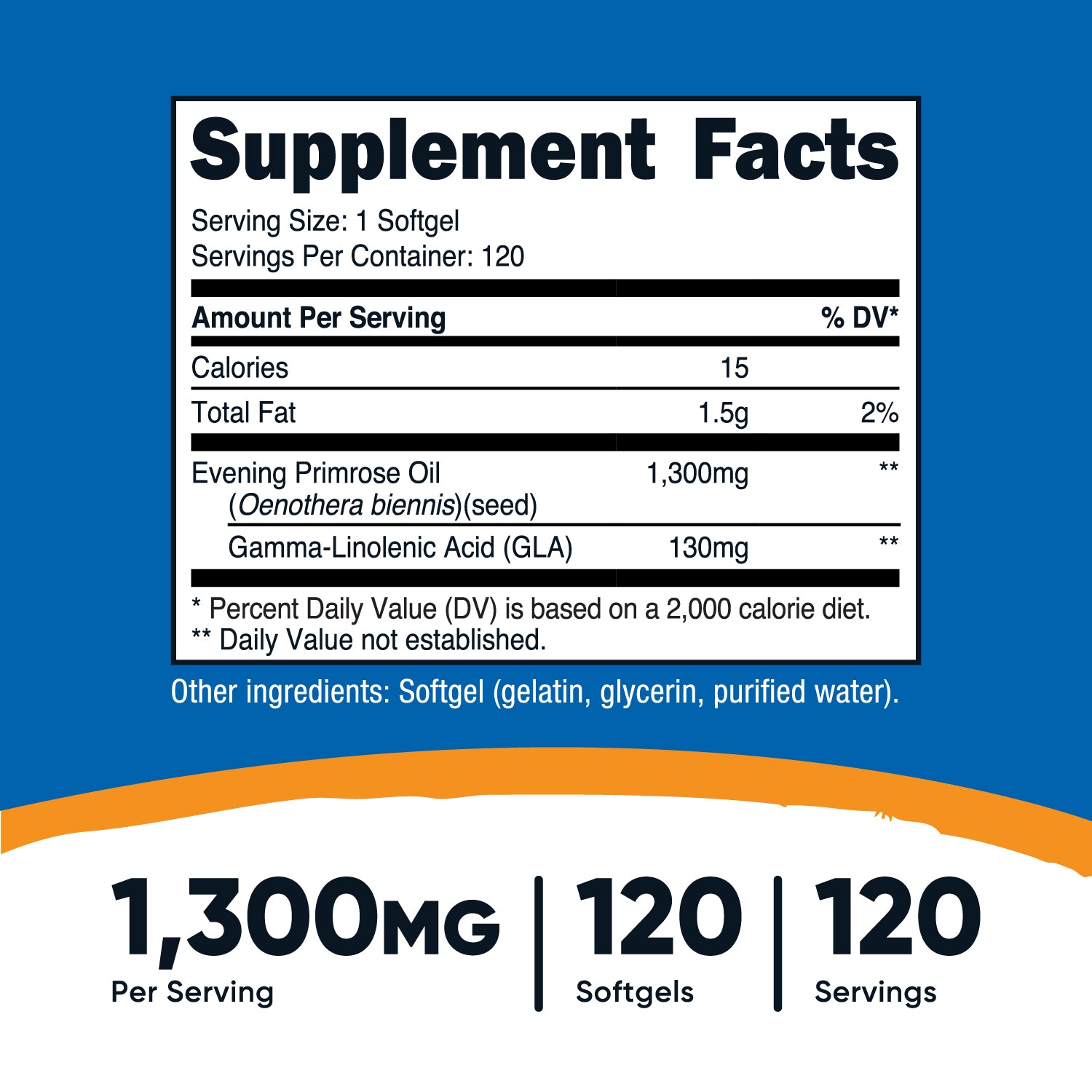 Nutricost Evening Primrose Oil Softgels - Nutricost
