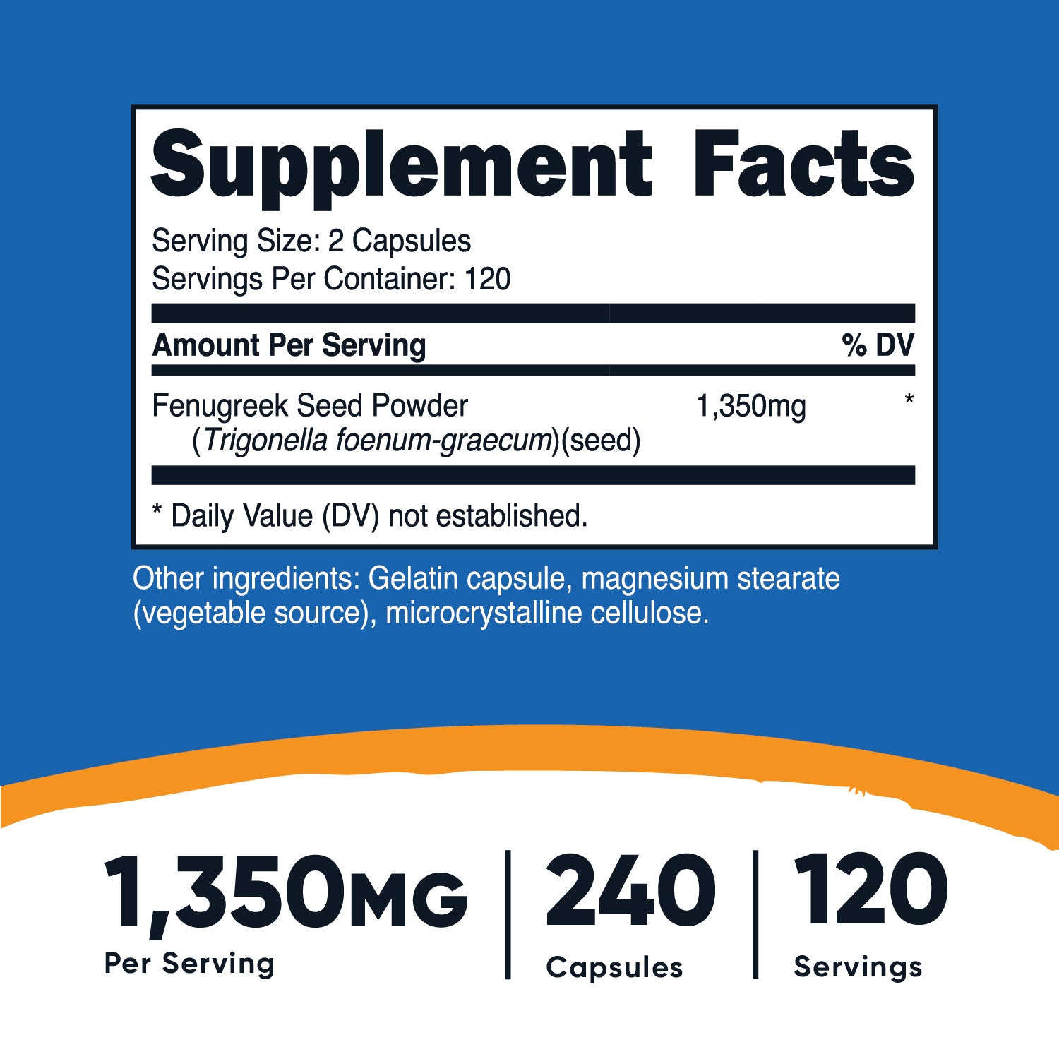 Nutricost Fenugreek Capsules - Nutricost