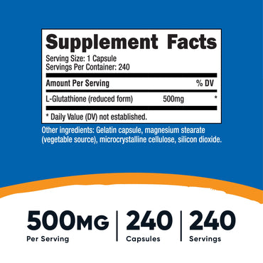 Nutricost Glutathione Capsules - Nutricost