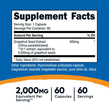 Nutricost Grapefruit Seed Extract Capsules - Nutricost