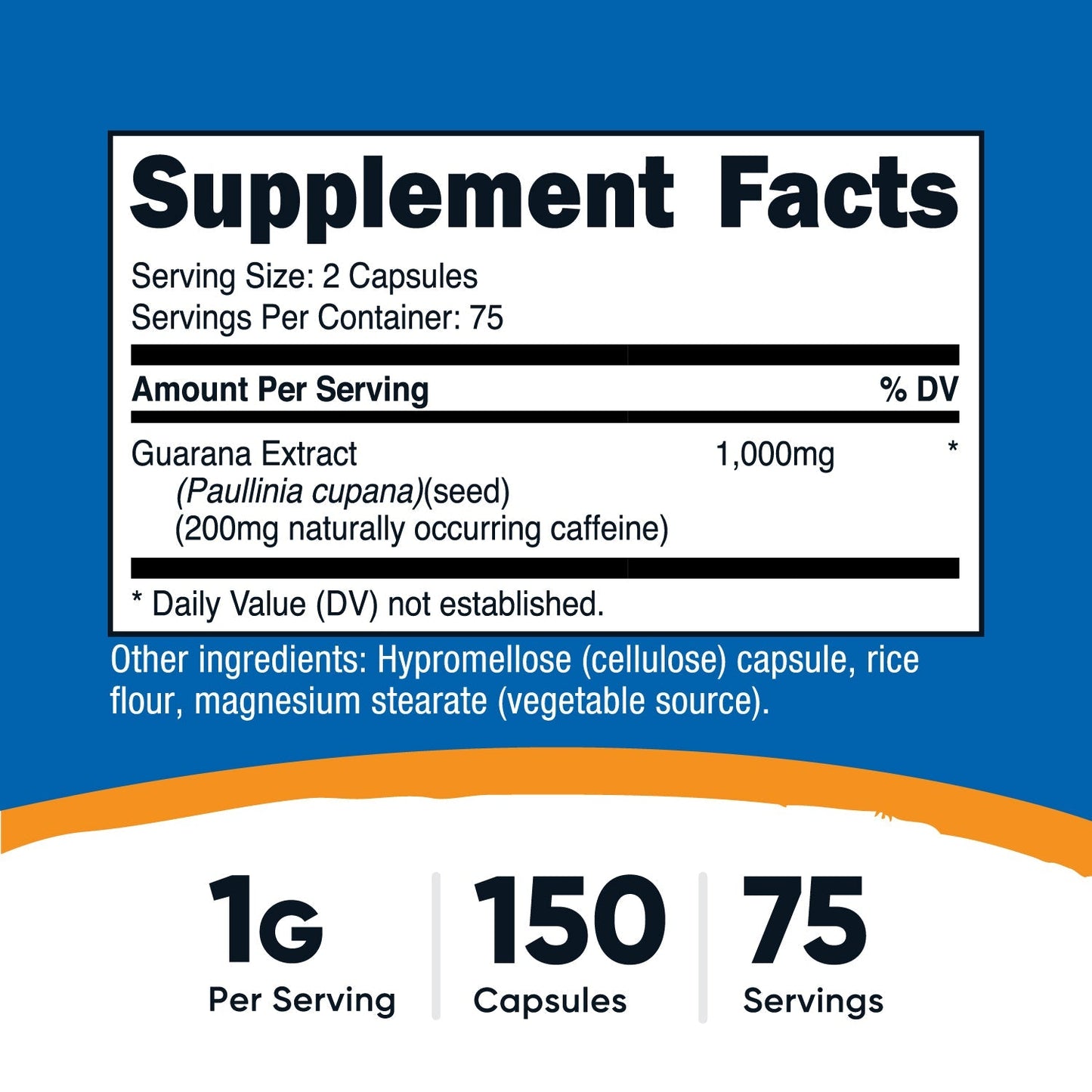 Nutricost Guarana Capsules - Nutricost