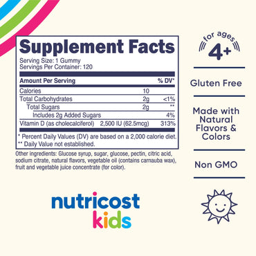 Nutricost Kids Vitamin D3 Gummies - Nutricost
