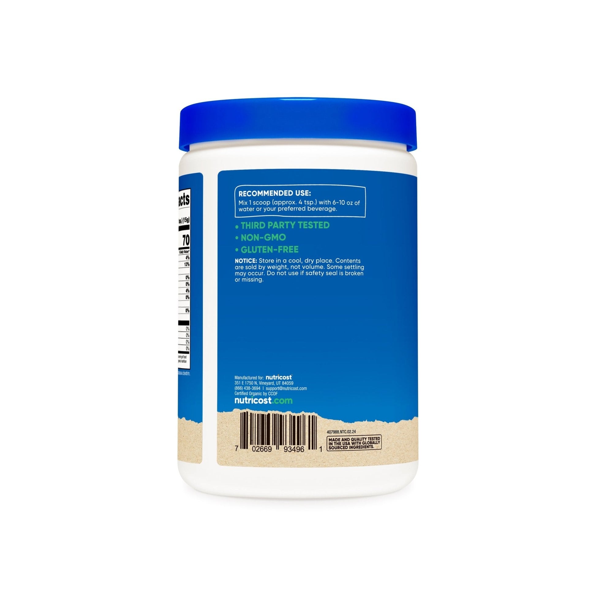 Nutricost Organic Coconut Milk Powder - Nutricost