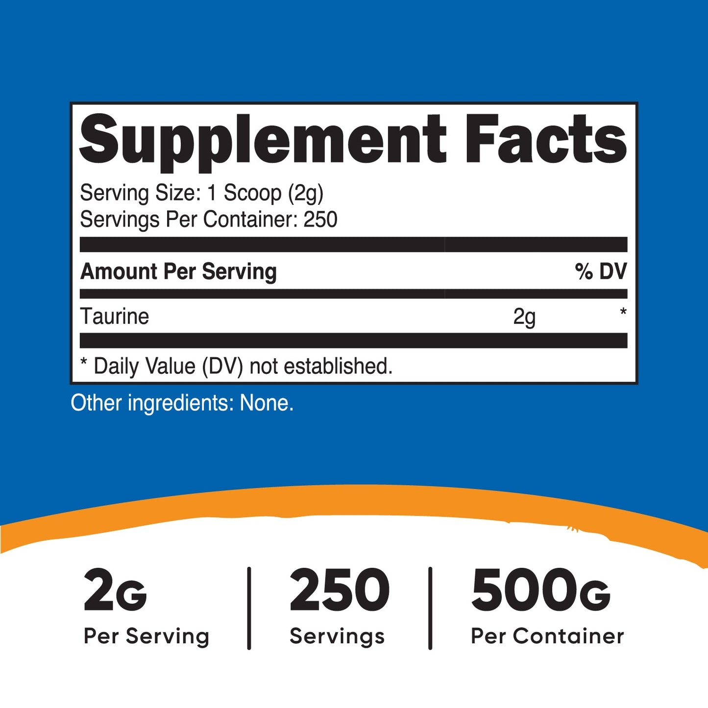 Nutricost Taurine Powder - Nutricost