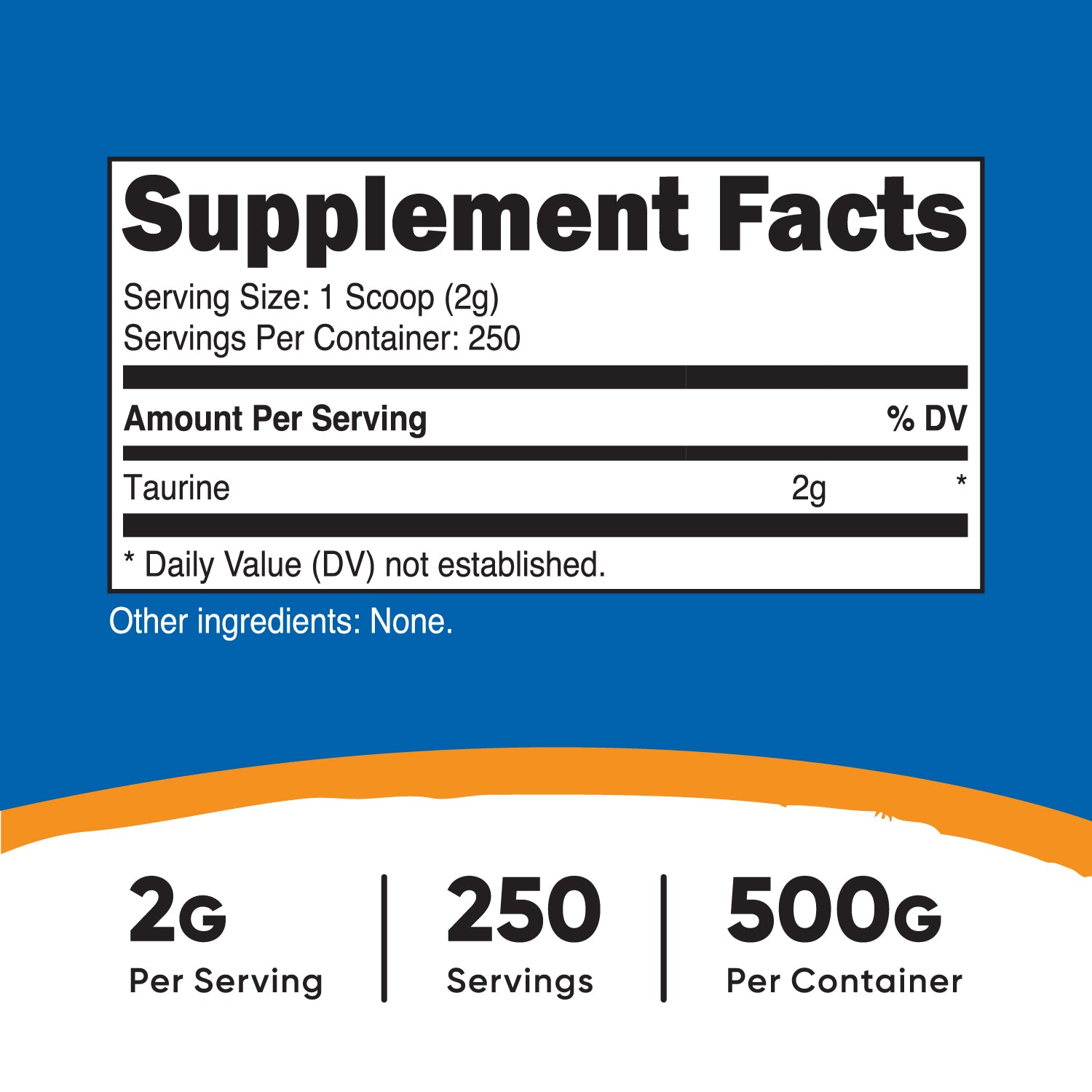 Nutricost Taurine Powder - Nutricost