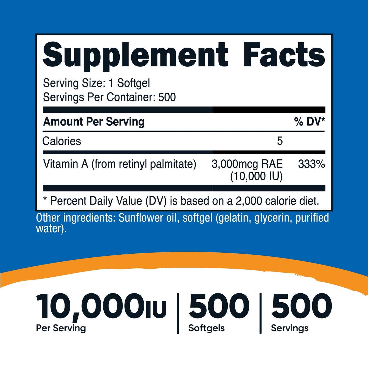 Nutricost Vitamin A Softgels - Nutricost
