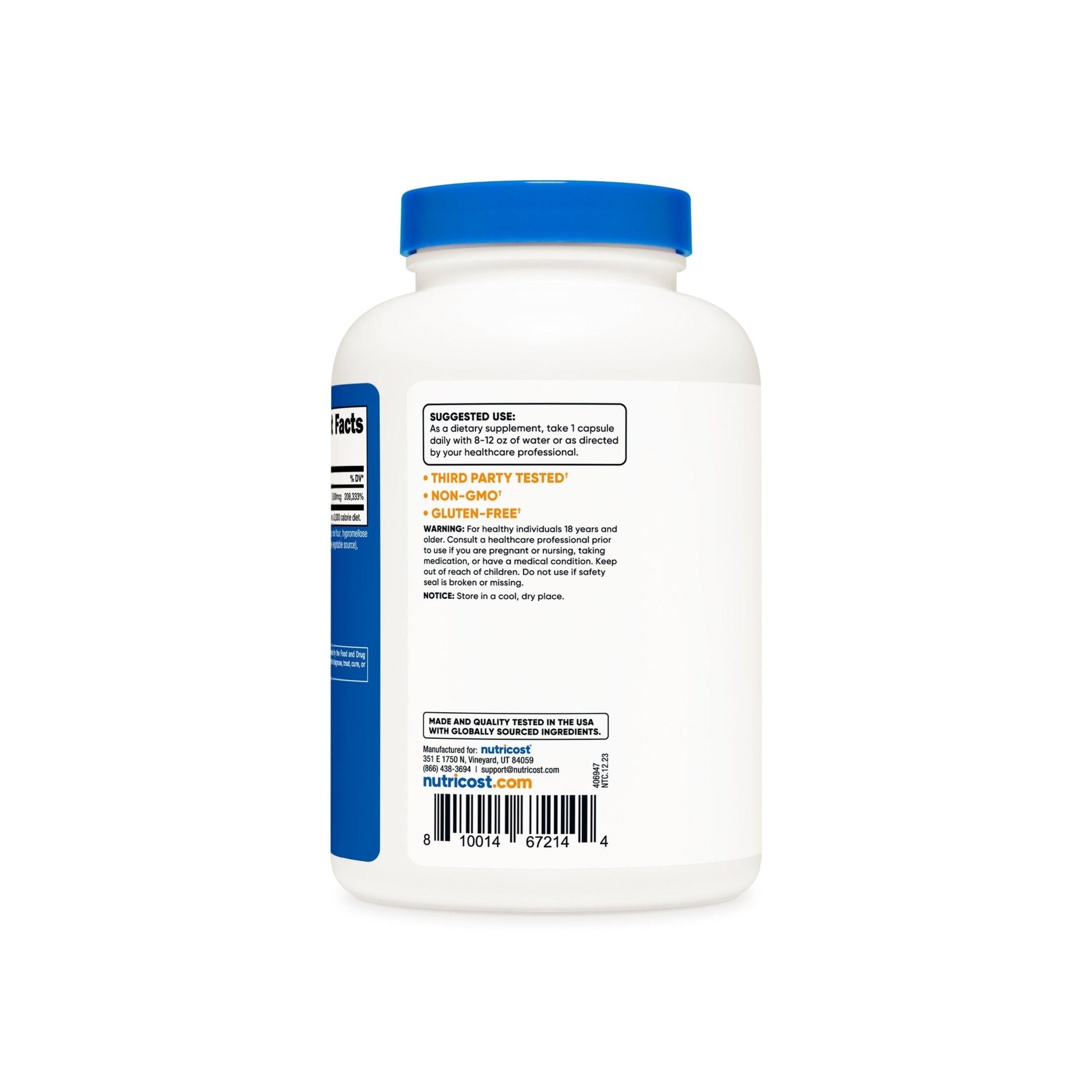 Nutricost Vitamin B12 Capsules - Nutricost