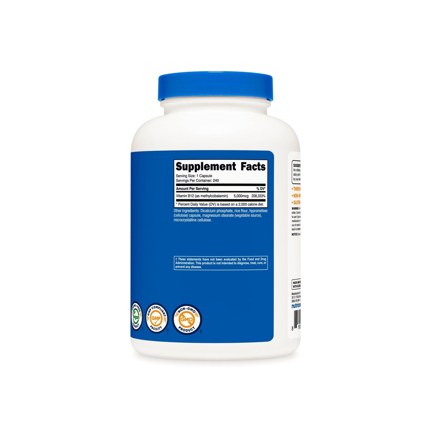 Nutricost Vitamin B12 Capsules - Nutricost