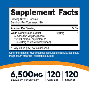 Nutricost White Kidney Bean Capsules - Nutricost