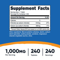 염화나트륨 1000mg 240태블릿