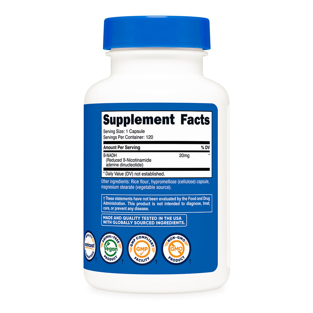 뉴트리코스트 NADH 20mg 120캡슐