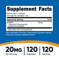 뉴트리코스트 NADH 20mg 120캡슐