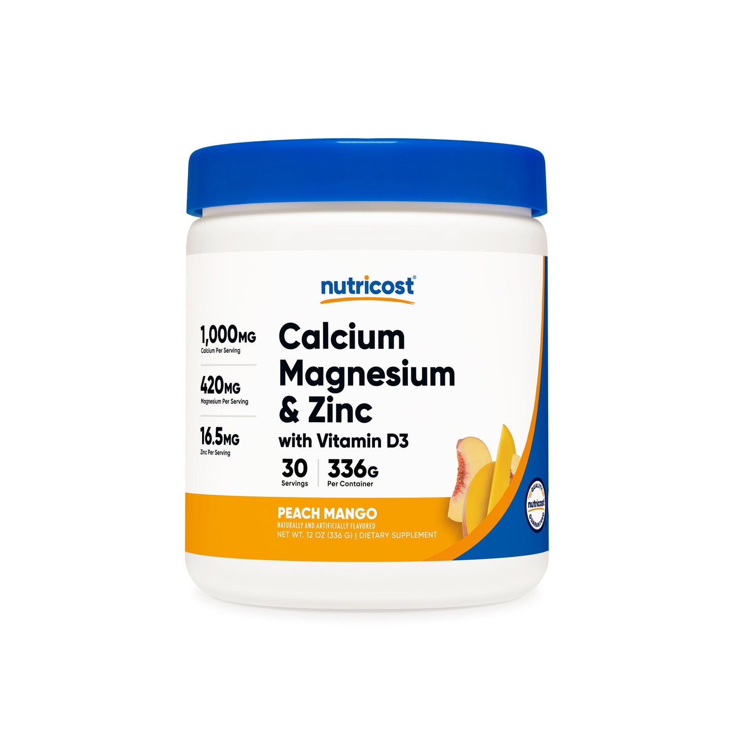 Nutricost Calcium + Magnesium + Zinc Citrates with Vitamin D3 Powder