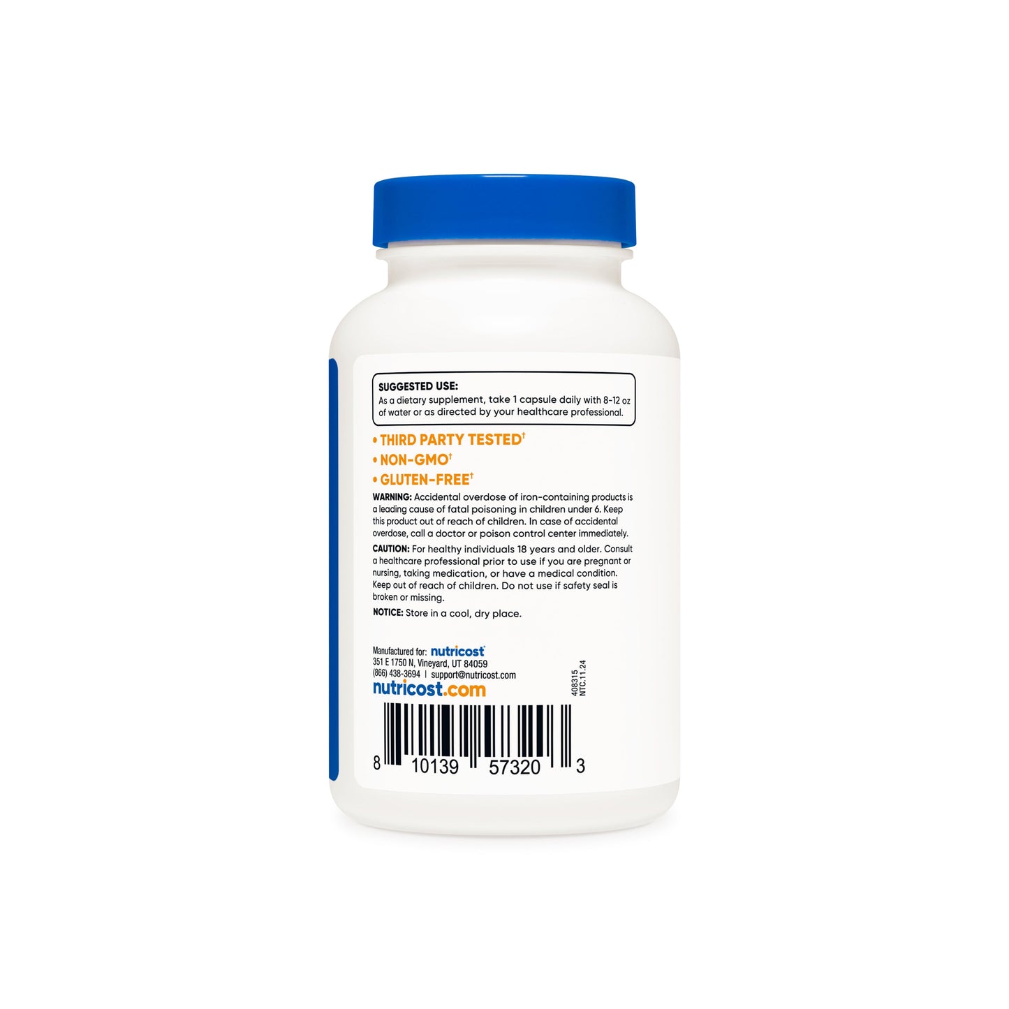 Nutricost Ferrochel Iron Capsules