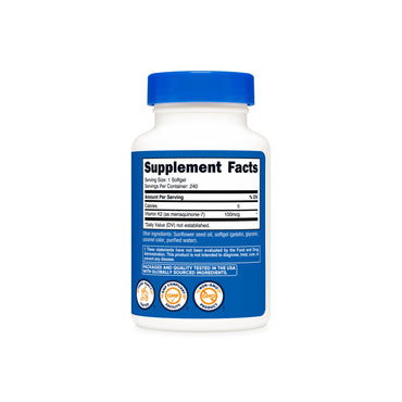 Nutricost Vitamin K2 MK-7 Softgels