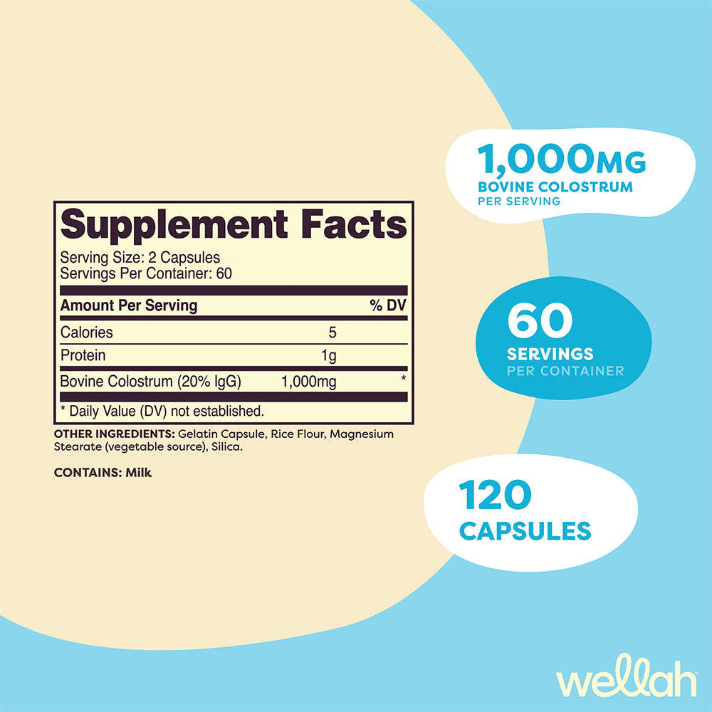 웰라 초유 콜로스트럼 1000mg 캡슐 120정