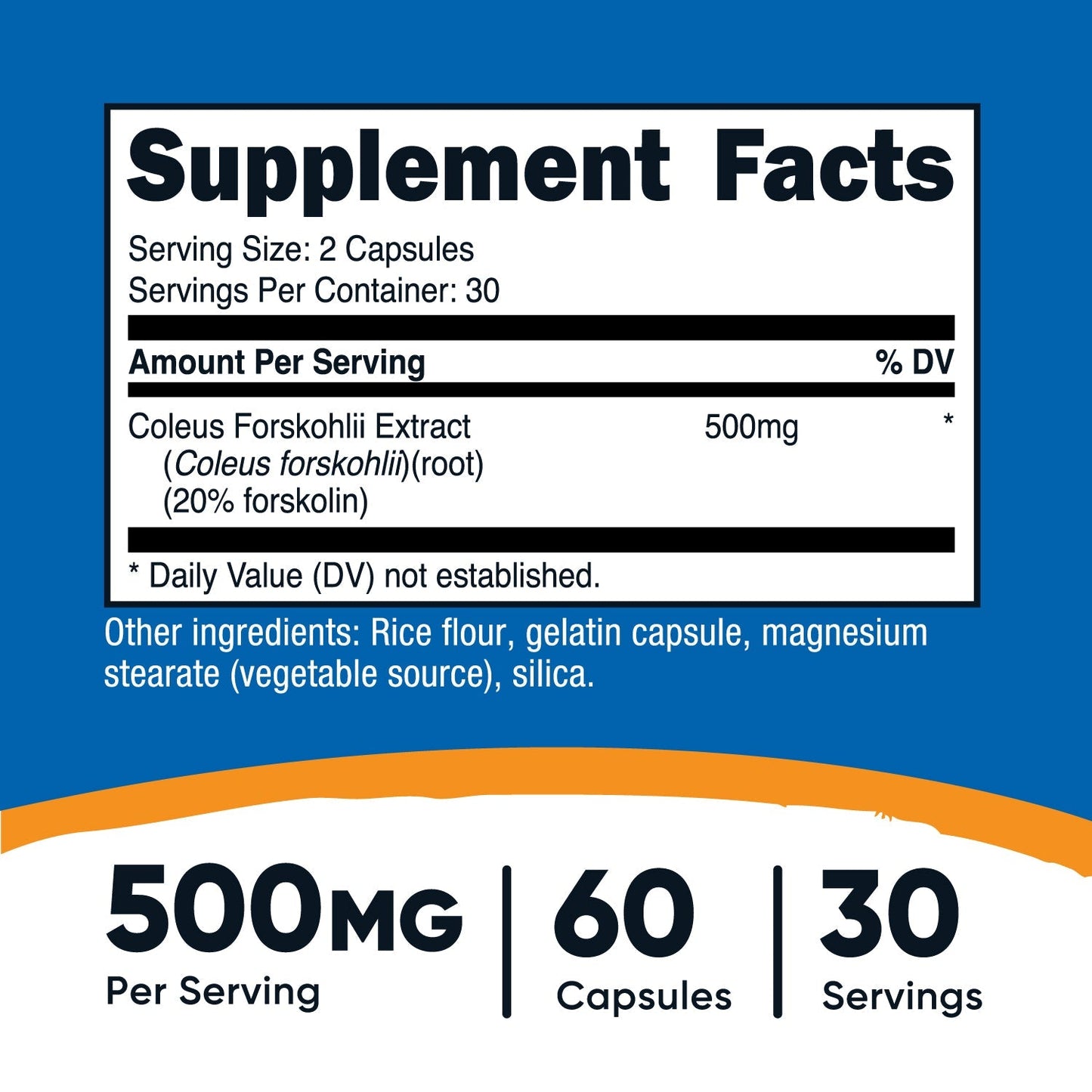 Nutricost Coleus Forskohlii Capsules - Nutricost