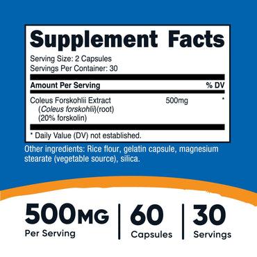 Nutricost Coleus Forskohlii Capsules - Nutricost