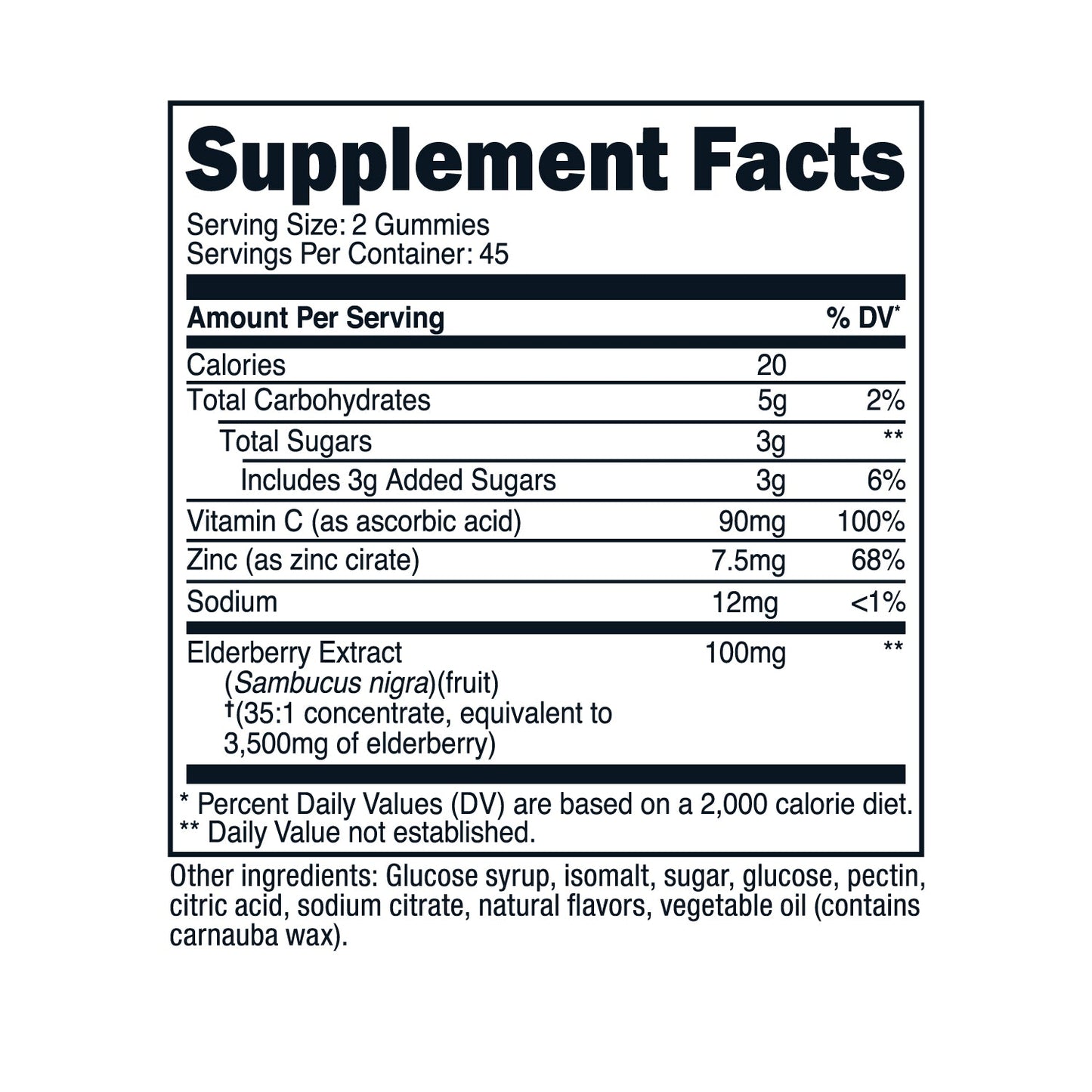 Nutricost Elderberry Gummies (with Vitamin C & Zinc) - Nutricost