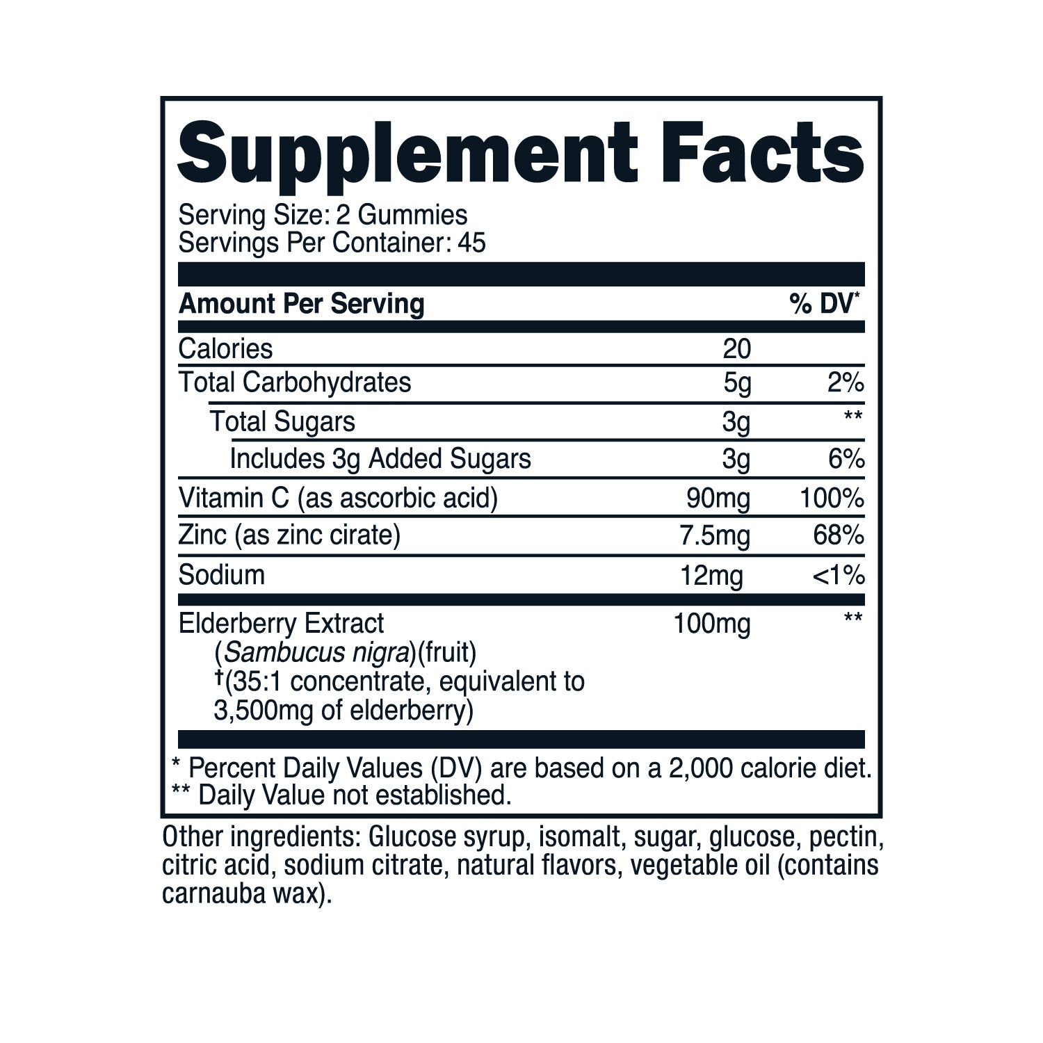 Nutricost Elderberry Gummies (with Vitamin C & Zinc) - Nutricost