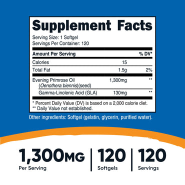 Nutricost Evening Primrose Oil Softgels - Nutricost