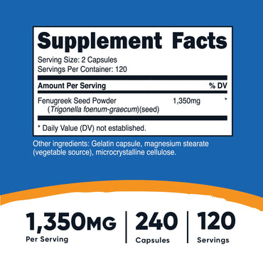 Nutricost Fenugreek Capsules - Nutricost