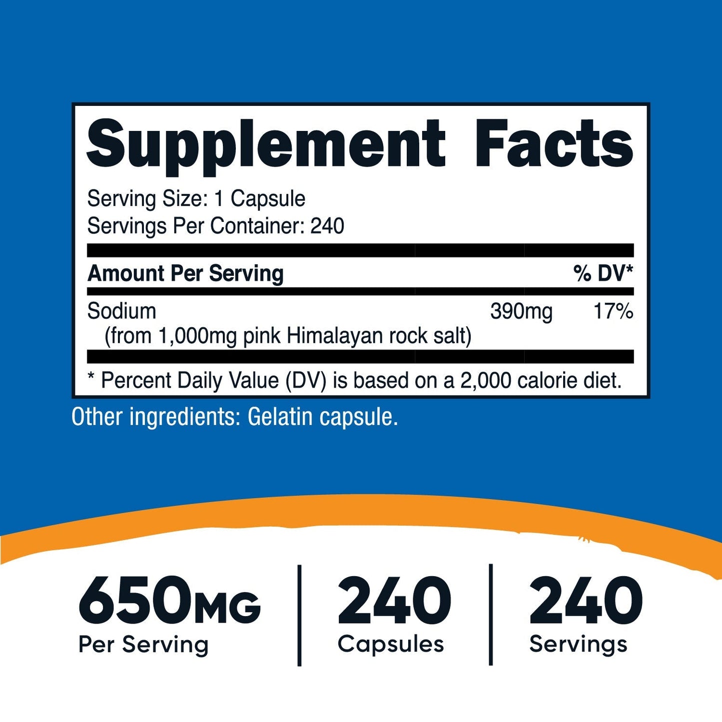 Nutricost Himalayan Salt Capsules - Nutricost