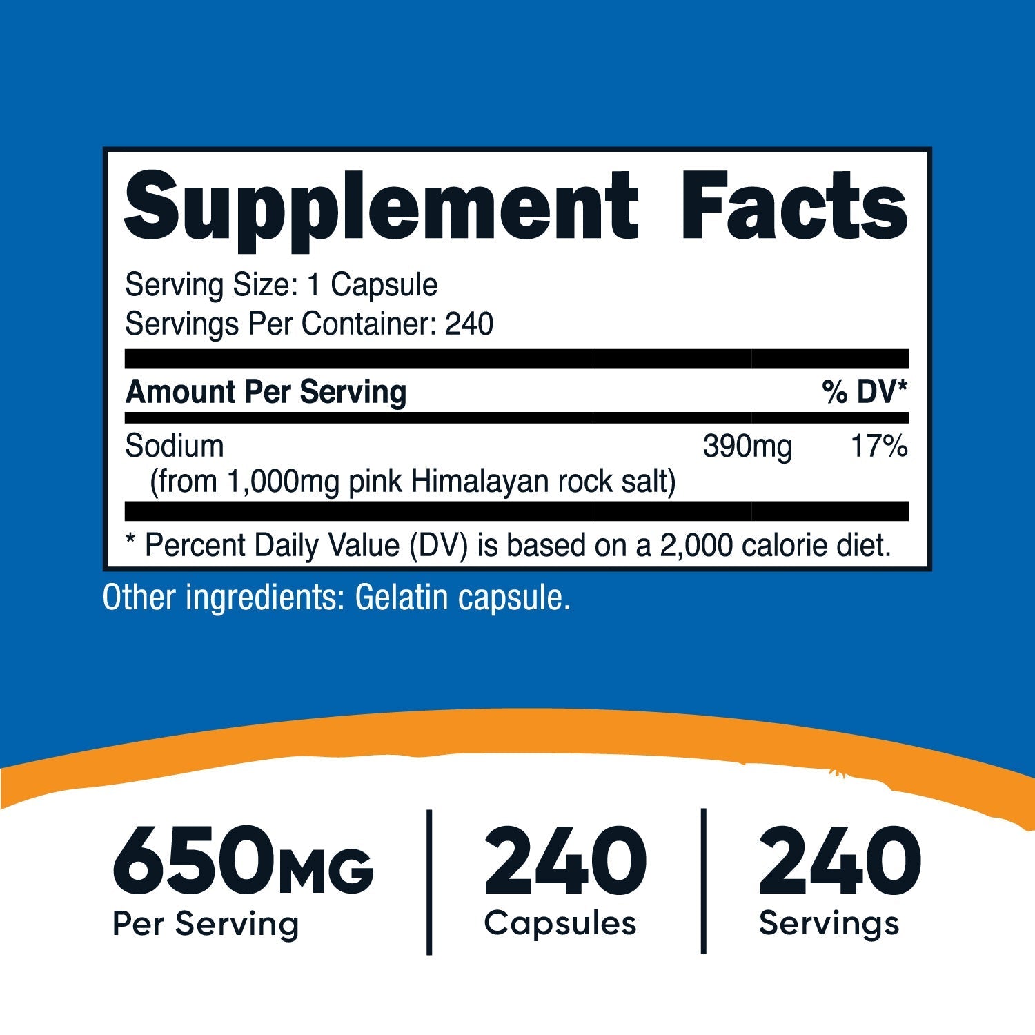 Nutricost Himalayan Salt Capsules - Nutricost