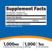 Nutricost L-Lysine Powder - Nutricost