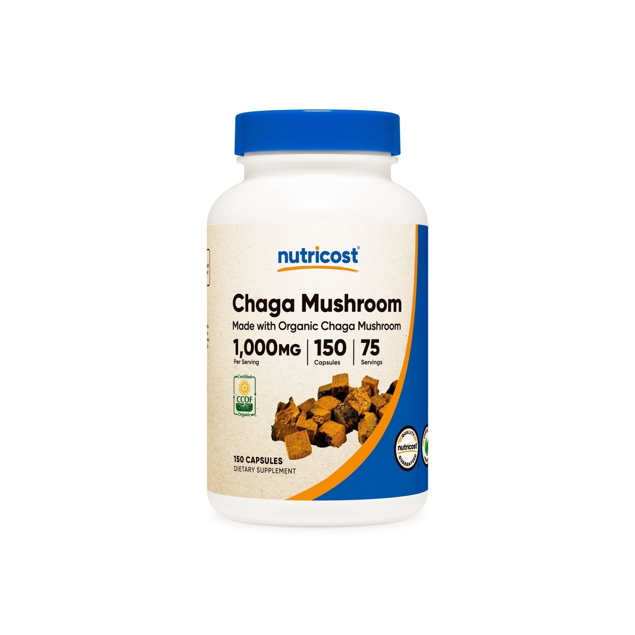 Nutricost Made With Organic Chaga Mushroom Capsules - Nutricost