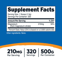 Nutricost Magnesium Citrate Powder - Nutricost
