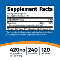 Nutricost Magnesium+ (Extra Strength) Capsules - Nutricost