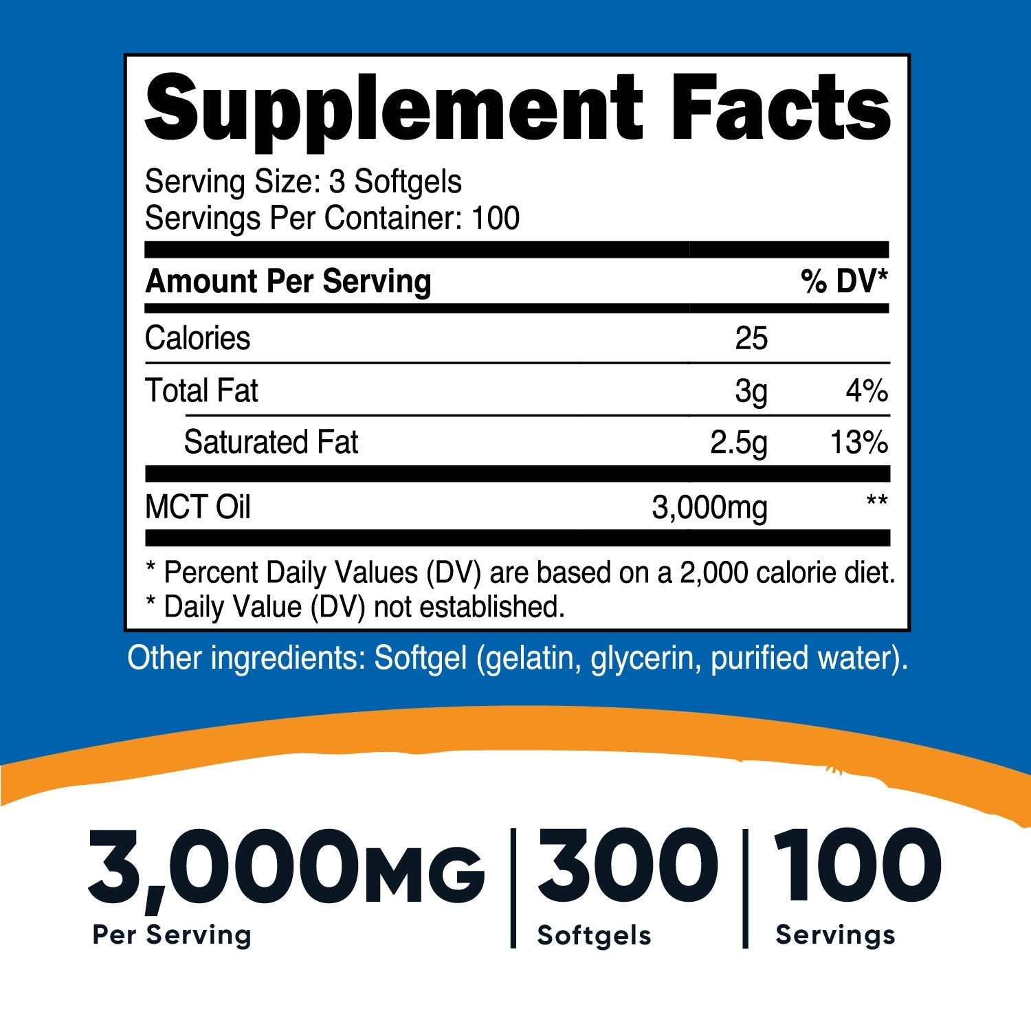 Nutricost MCT Oil Softgels - Nutricost