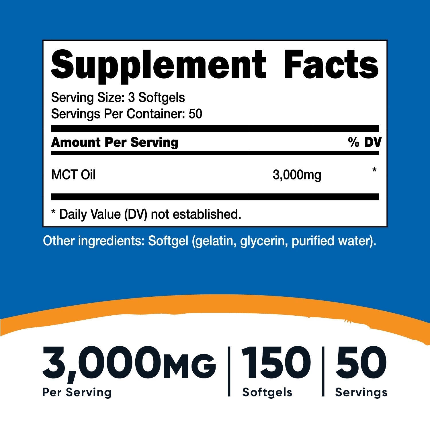 Nutricost MCT Oil Softgels - Nutricost