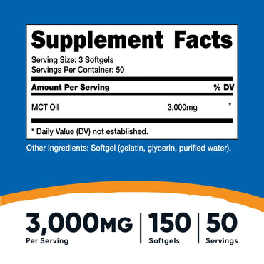 Nutricost MCT Oil Softgels - Nutricost