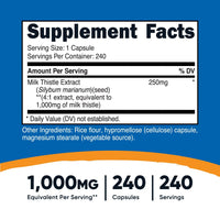 Nutricost Milk Thistle Capsules - Nutricost