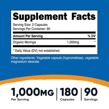 Nutricost Moringa Capsules - Nutricost