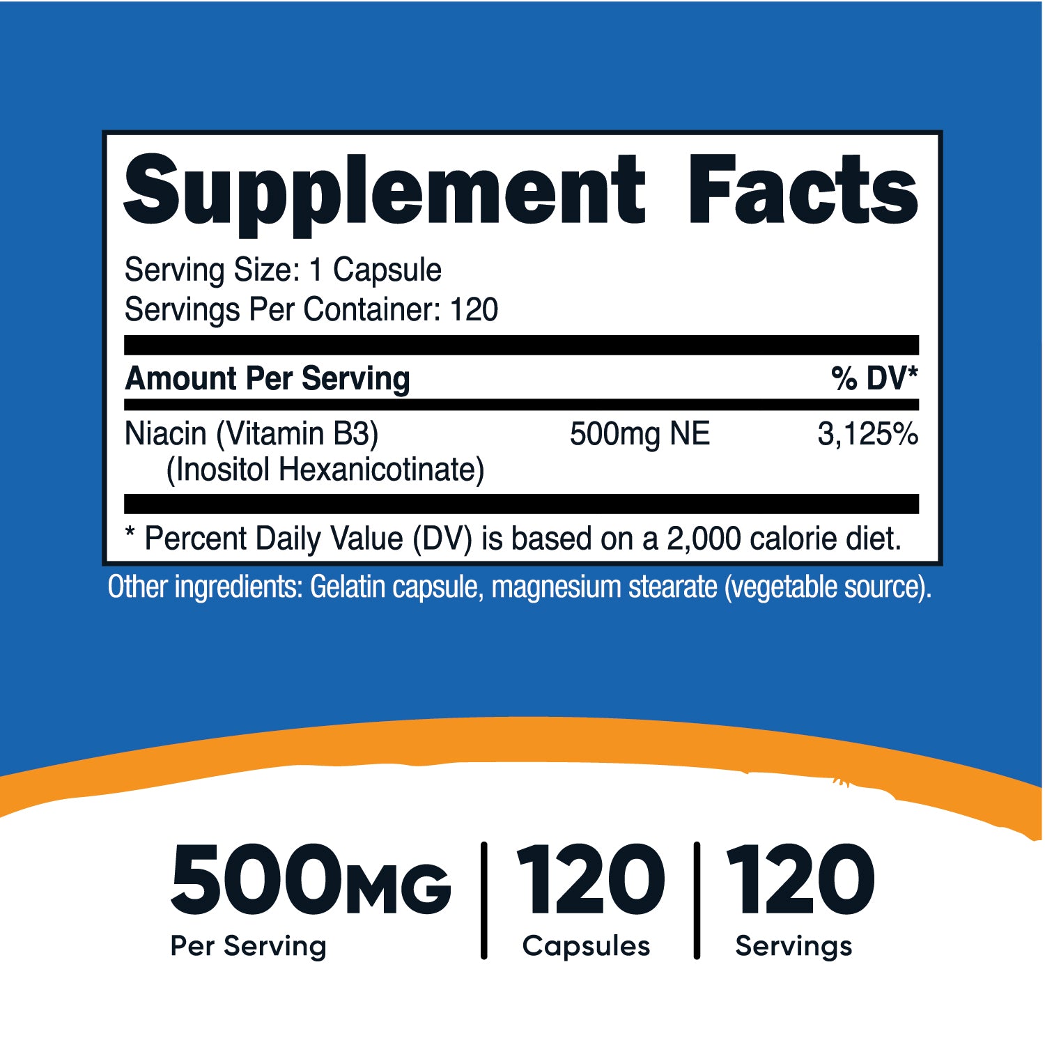 Nutricost Niacin (as Inositol Hexanicotinate) Capsules (Flush Free) - Nutricost