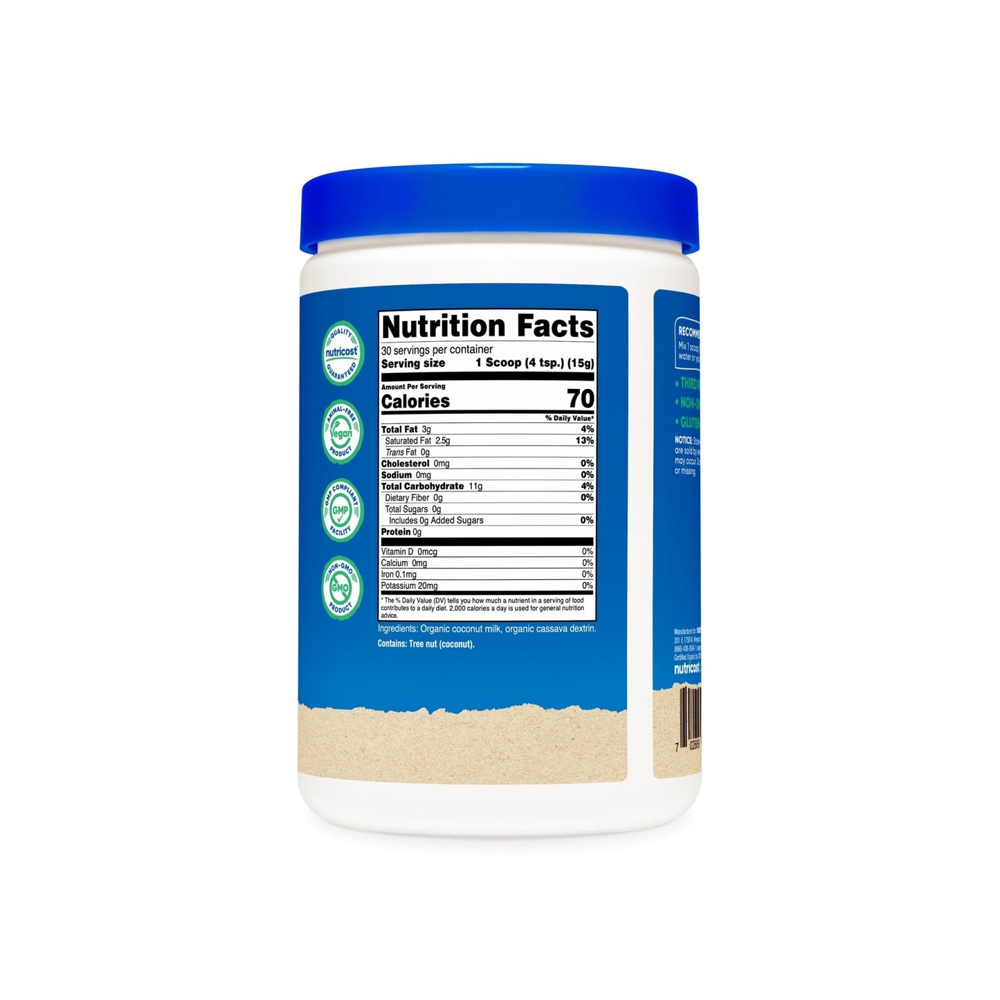 Nutricost Organic Coconut Milk Powder - Nutricost